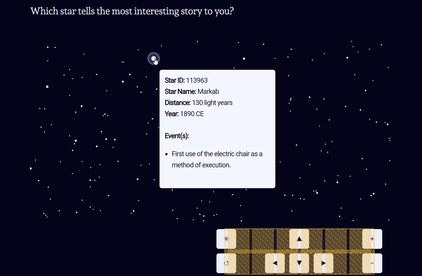 Another screenshot of the project. This time the control panel is highlighted in yellow.